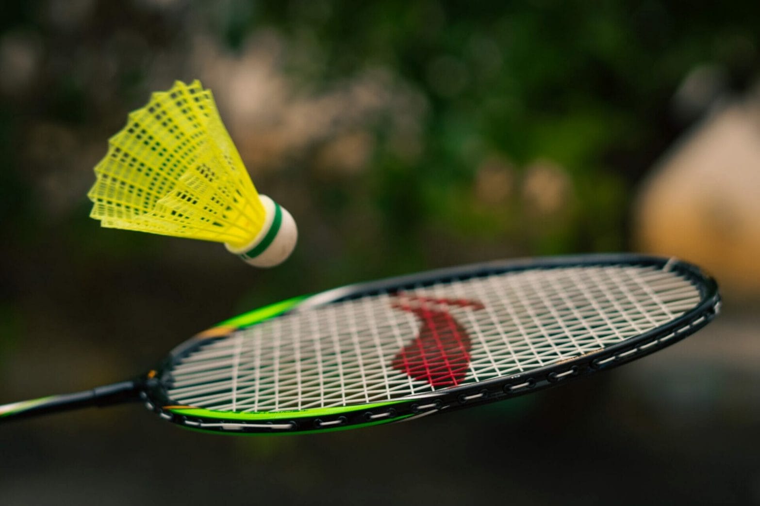 What is the thing you hit in badminton?